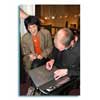 Ronnie Wood With Sebastian Kruger at Art Show