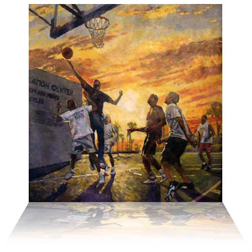 Venice Beach basketball  By Opie Otterstad