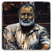 Ernest Hemingway painting