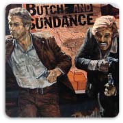 Butch Cassidy and the Sundance Kid painted by Stephen Holland