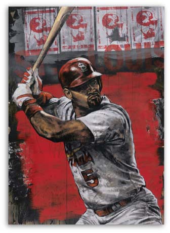 Albert Pujols By artist Stephen Holland