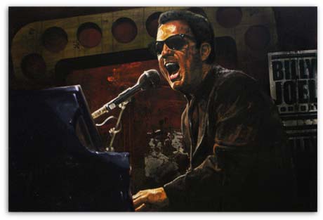 Billy Joel painted by Stephne Holland