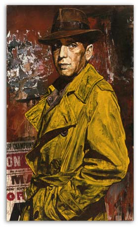 Humphry Bogart painted by Stephen Holland