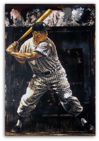 Mickey Mantle Baseball by Stephen Holland