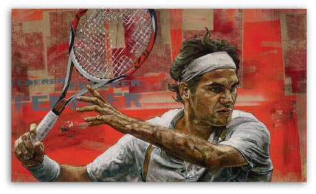 Roger Federer Tenis by Stephen Holland