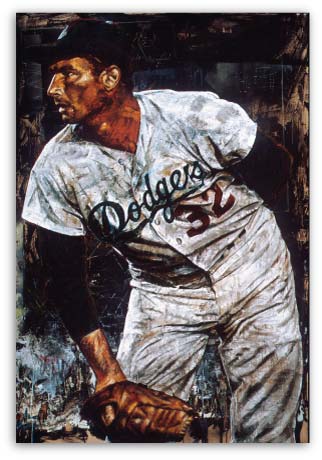Sandy Koufax Baseball by Stephen Holland