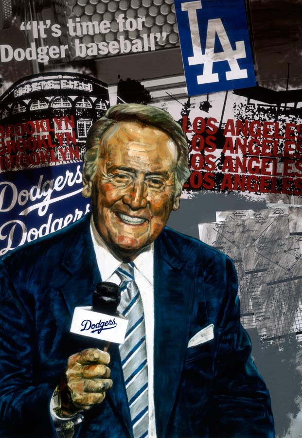 Vin Scully by Stephen Holland
