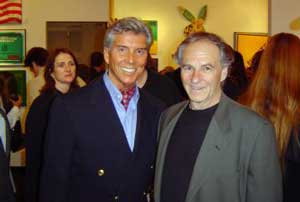 Michael Buffer and Stephen Holland at party