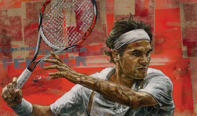 Roger Federer by Stephen Holland