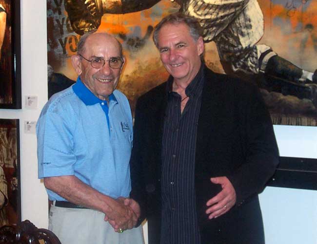Stephen Holland with Yogi Berra