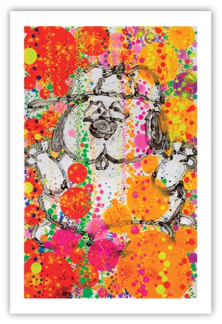 Tangerine Scream Bubble Bath by Tom Everhart