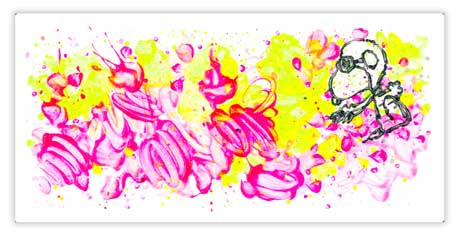 Tom Everhart's Partly Cloudy 6:45 Morning Fly - Snoopy Flying Ace in Sky