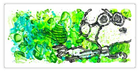 Tom Everhart's Partly Cloudy 7:45 Morning Fly - Snoopy Flying Ace in Sky
