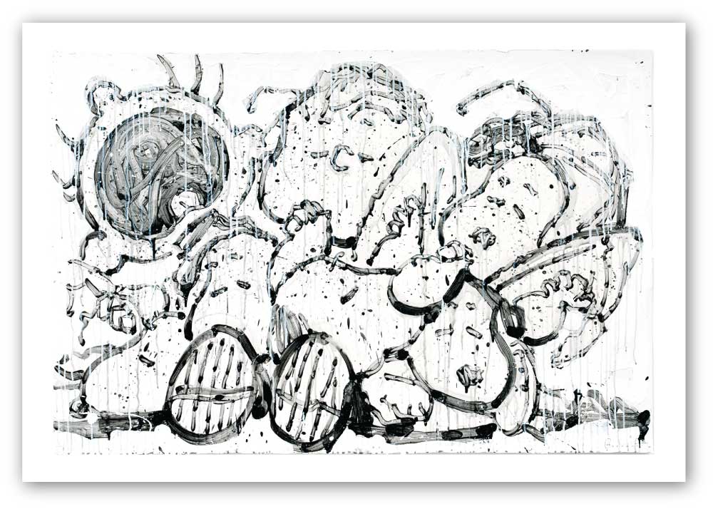 Snoozing In My Big Black Bood by Tom Everhart