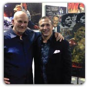 Stephen Holland paints Boom Boom Mancini