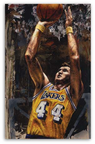 Jerry West Laker by Stephen Holland