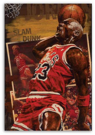 Michael Jordan Slam Dunk by Stephen Holland