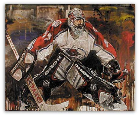 Patrick Roy Hockey by Stephen Holland