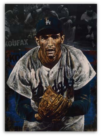 Sandy Koufax The Stare by Stephen Holland