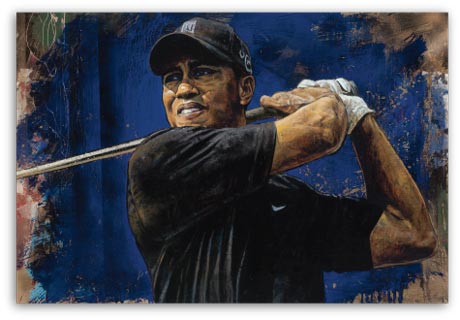 Tiger Woods Blue Hawaii by Stephen Holland