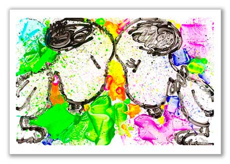 My Brothers and Sisters Please. Snoopy and Bella by Tom Everhart
