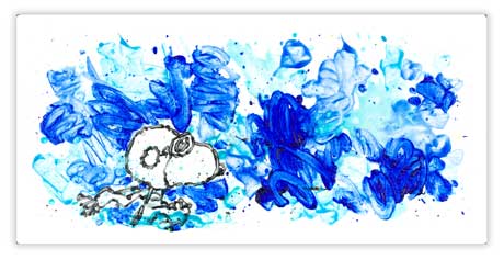 Tom Everhart's Partly Cloudy 7:15 Morning Fly - Snoopy Flying Ace in Sky